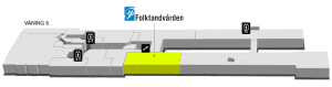 Karta till Folktandvården Danderyd.