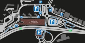 Parkeringskarta Mörby Centrum