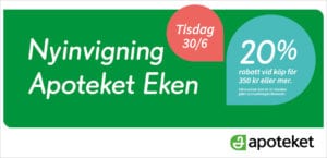 Nyinvigning av Apoteket Eken 30/6