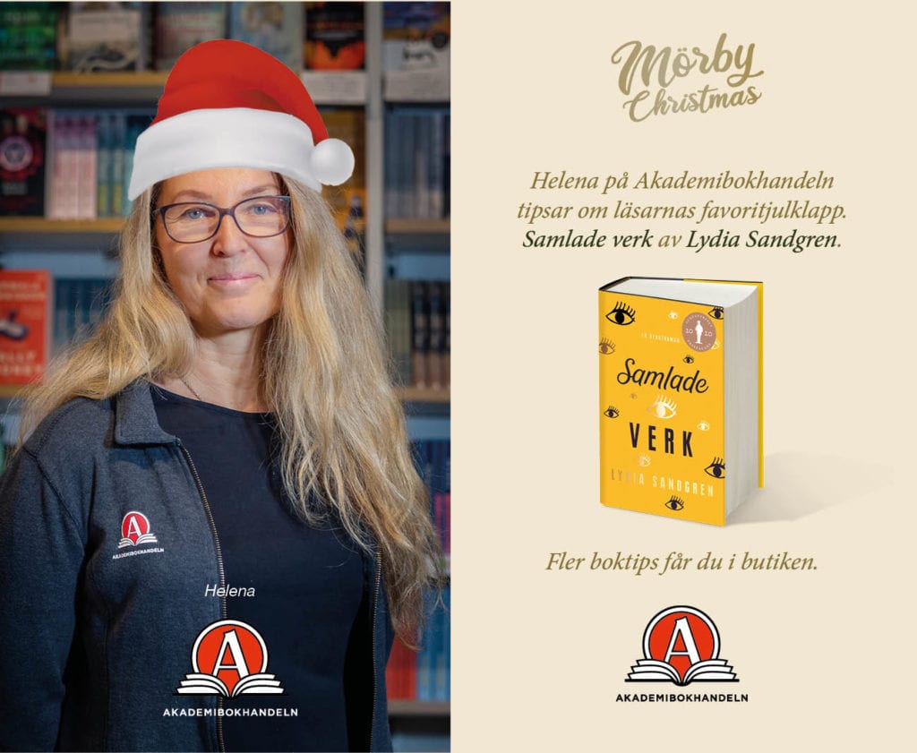 Helena på Akademibokhandeln tipsar om läsarnas favoritjulklapp ”Samlade Verk” av Lydia Sandgren en av årets Augustprisvinnare. Fler härliga böcker, spel och pussel som är uppskattade julklappar hittar du i butiken.