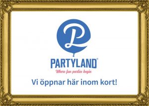 Partyland öppnar här inom kort.